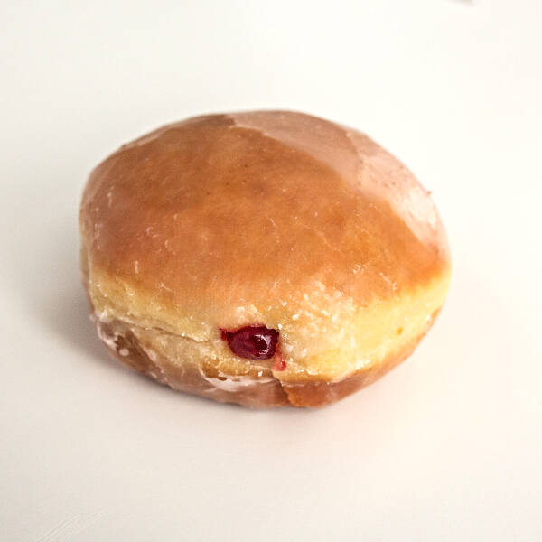 Raspberry Paczki (Glazed)